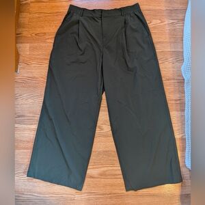 Gap Fit Trousers Size Large PETITE Army Green